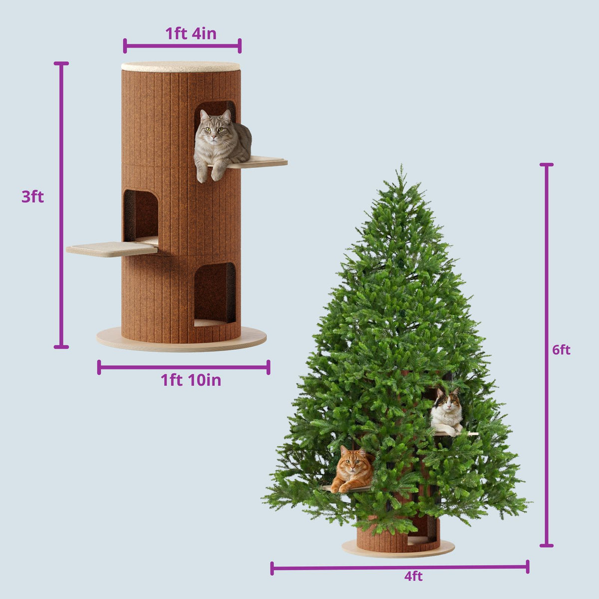 Cat Christmas Tree