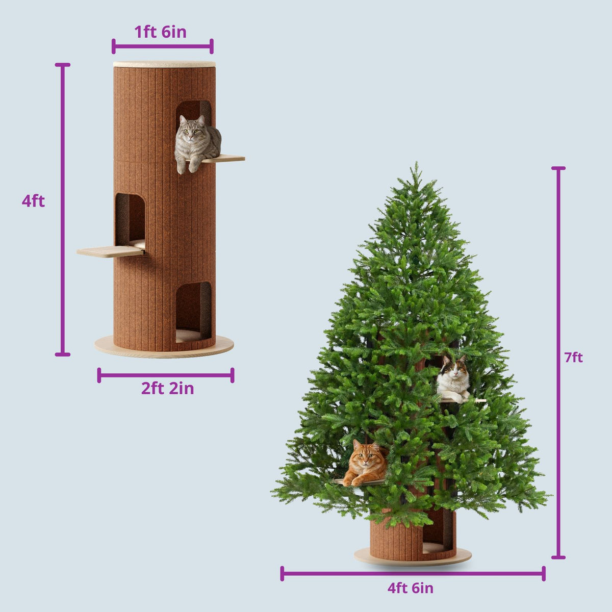 Cat Christmas Tree